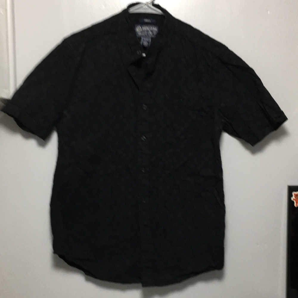 American Rag button down shirt size Small. Color is black.